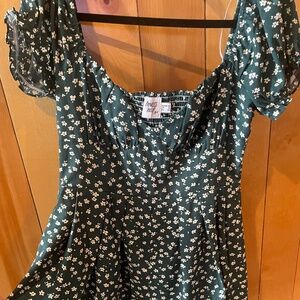 Princess Polly green romper